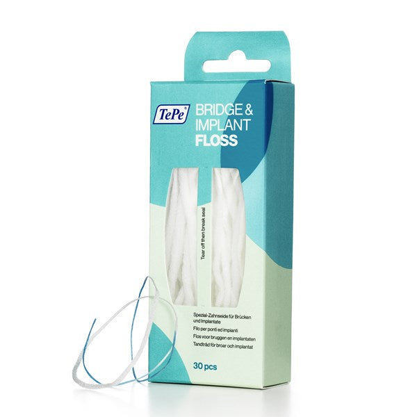 TePe Bridge Implant Floss para implantes y ortodoncia