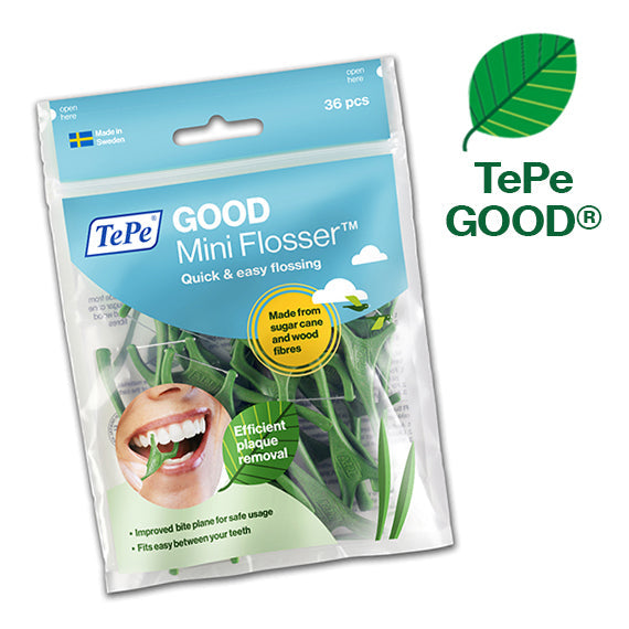 Mini Flosser TePe GOOD sostenible ecologico hilo dental